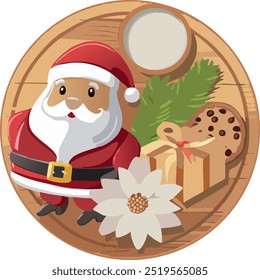 Usando diferentes grãos de madeira, criar árvore de Natal, enfeites, e luzes de fadas.
Meias penduradas pela lareira.
Presentes embrulhados em papel festivo.
renas e duendes.
Presépios e anjos.