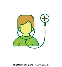 using the health icon check tool. vector design.