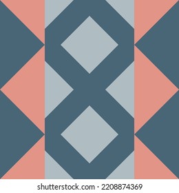 Utilizando una sombra de color de las tierras altas, compuesta por rosa, gris y verde, se crea una ilustración vectorial geométrica de un patrón abstracto sin soldadura para utilizarla como fondo de fondo de fondo de fondo de fondo.