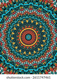 Using a Kaleidoscopic Mandala Pattern to Decorate Your Home and Practice Mindful Meditation
