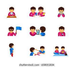 Using kerchief icon set
