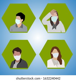 Using a mask To prevent the spread of the virus