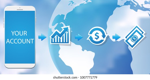 Using modern smartphone for stock exchange