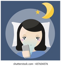 USING PHONE BEFORE BEDTIME
