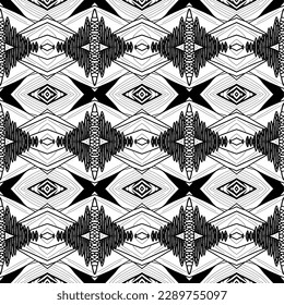 Using a retro abstract design, the fashion fabric was created with a seamless repeat decoration template.