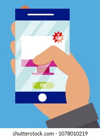 Using smartphone to buy online