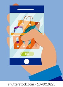 Using smartphone to buy online