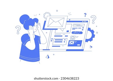 Using technology abstract concept vector illustration set. Electronic paper, digital pen, low-technical communication, electronic library, read e-book, brush stroke, notebook abstract metaphor.