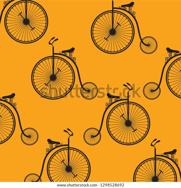 using a vintage bicycle as a pattern\
and repeating in Indian folk painting -\
kalamkari