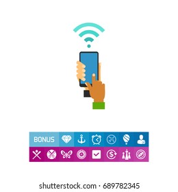 Using wifi icon