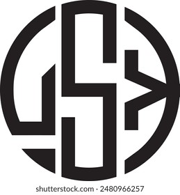 USK Circle logo design, icon, symbol, vector file 
