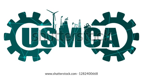 Usmca United States Mexico Canada Agreement Stock Vector (Royalty Free ...