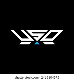 USO letter logo vector design, USO simple and modern logo. USO luxurious alphabet design  