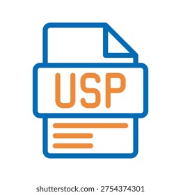 USP Color Line Icon Unique selling proposition color line icon symbolizing product differentiation and competitive advantage.