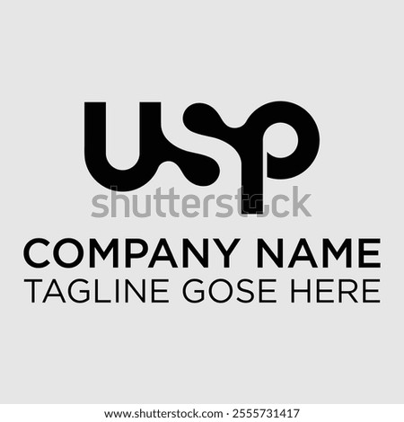 USP Logo Letter Monogram Design. USP letter logo vector design, simple and modern logo. USP luxurious alphabet design. USP lettering logo design with modern bold font.