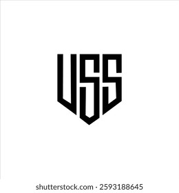 USS Letter Initial Logo Design Template Vector Illustration