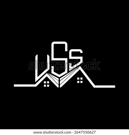 USS Real State logo design, USS simple and modern logo. USS luxurious alphabet design  