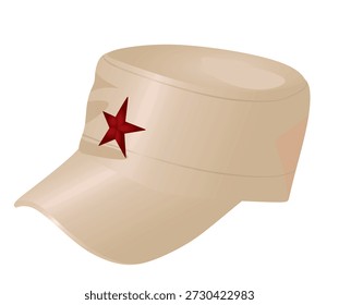 Sombrero comunista de la URSS. Ilustración vectorial