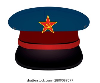 USSR communist hat. vector illustration