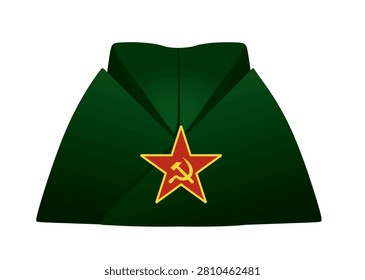 USSR communist hat. vector illustration