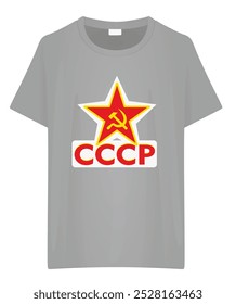 USSR design t shirt. vector