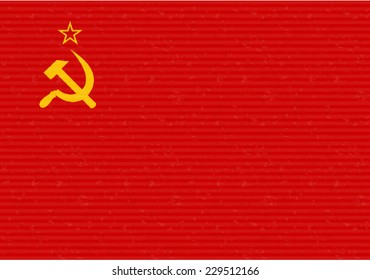 USSR Flag Grunge