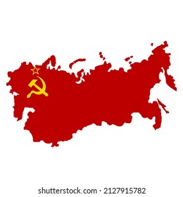 Soviet Union Map Flag Ussr Map Flag Images, Stock Photos & Vectors | Shutterstock