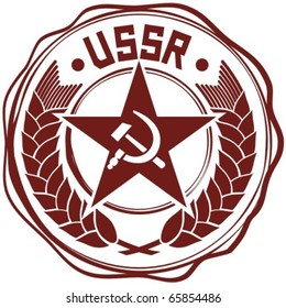 USSR red star wax seal