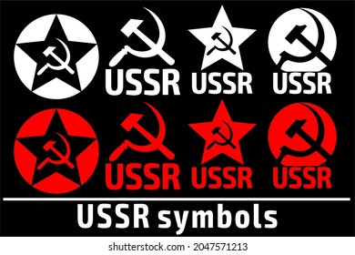 USSR symbols set. Different variants