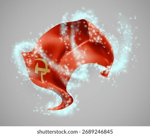 URSS, Vector 3D en un torbellino de magia radiante