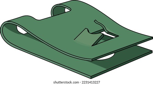 U-Steel Spring Nut Vector Illustration