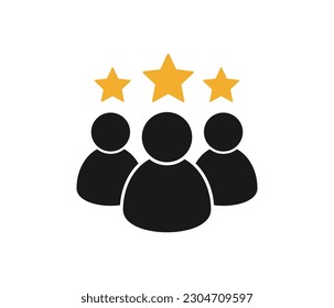 ustomer Satisfaction Icon vector illustration. Feedback icon, Client rating vector icon