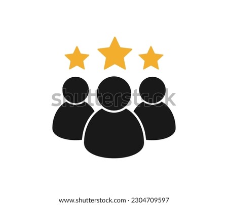 ustomer Satisfaction Icon vector illustration. Feedback icon, Client rating vector icon
