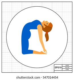 Ustrasana Pose Icon