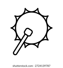 Vektorsymbol der Unterzeichnungstrommel