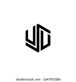 Letra USU Diseño de logotipo Polígono Monograma Plantilla de vector de icono de monograma