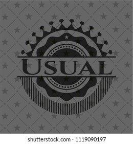 Usual black emblem. Vintage.