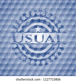 Usual blue hexagon badge.