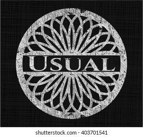 Usual chalk emblem
