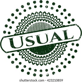 üblicher Stempel aus Kautschukgrunge