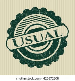 Usual rubber grunge texture stamp