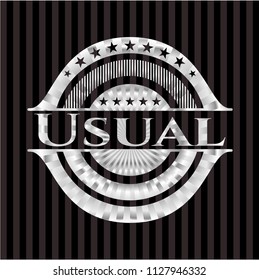 Usual silver badge or emblem