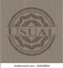 Usual wood icon or emblem