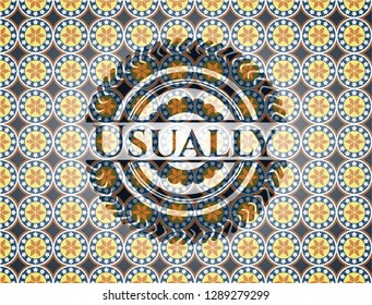 Usually arabesque style emblem. arabic decoration.
