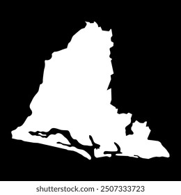 Usulutan department map, administrative division of El Salvador.