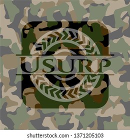 Usurp on camouflage texture