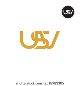 USV Logo Letter Monogram Design