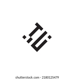 logotipo de concepto geométrico abstracto UT en un diseño profesional de alta calidad que será mejor para el estilo de la calle