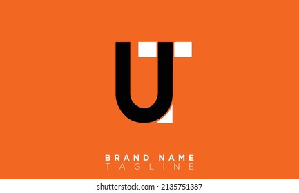 UT Alphabet letters Initial Monogram Logo TU, U und T