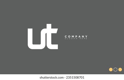 UT Alphabet letters Initials Monogram logo TU, U and T